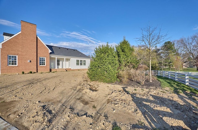 view of rear view of property