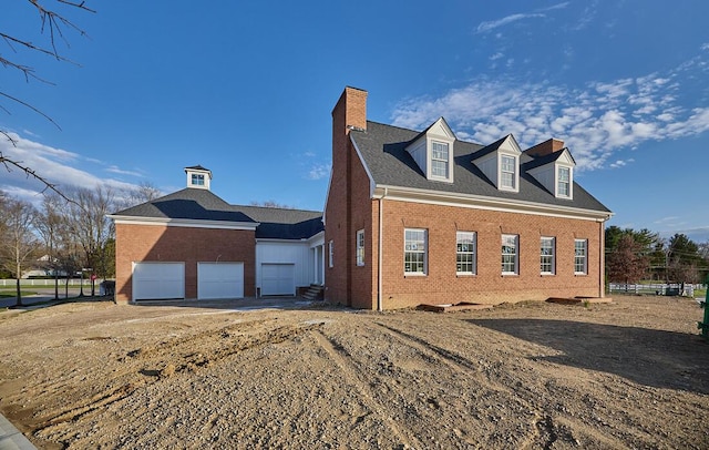 view of home's exterior featuring a garage