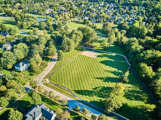 aerial view featuring a rural view