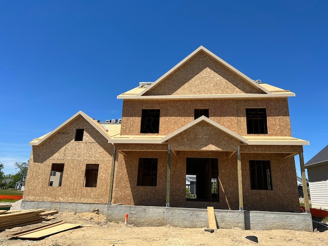 view of property under construction