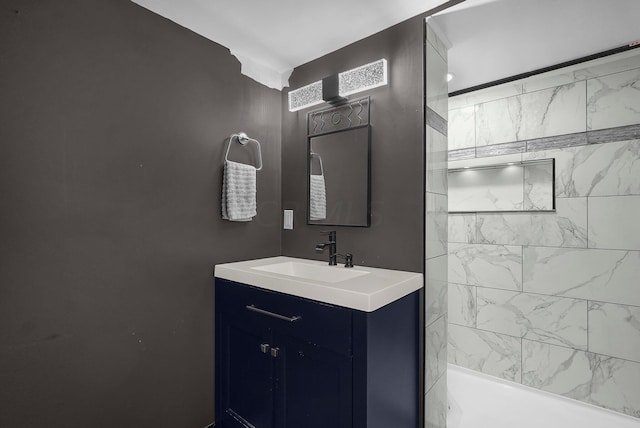6730 Dublin Rd, Dublin, OH 43017 - bathroom with vanity and tiled shower / bath combo