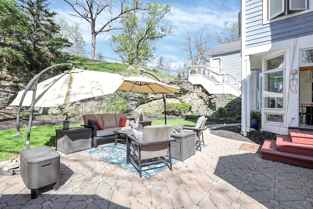 6730 Dublin Rd, Dublin, OH 43017 - view of patio / terrace with an outdoor living space