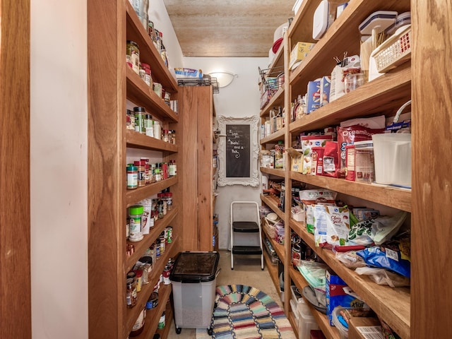 view of pantry