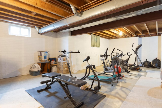 view of workout area