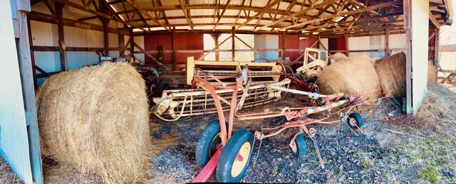 view of horse barn