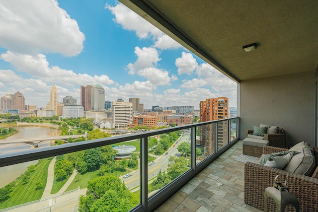 view of balcony