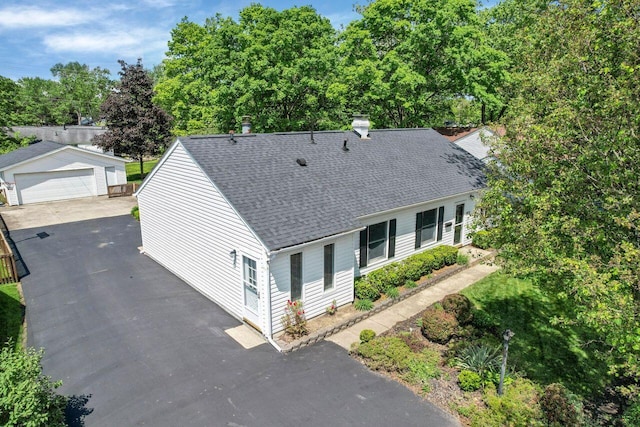 birds eye view of property