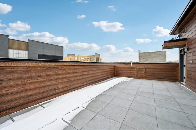 view of patio with a balcony