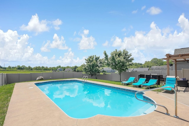 view of pool with a patio