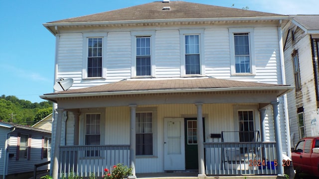 view of front of home with a porch