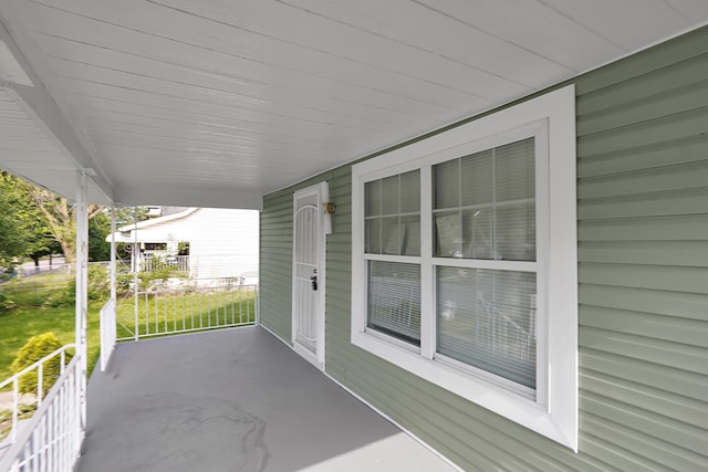 view of patio with covered porch