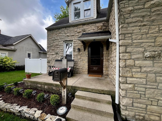 view of entrance to property