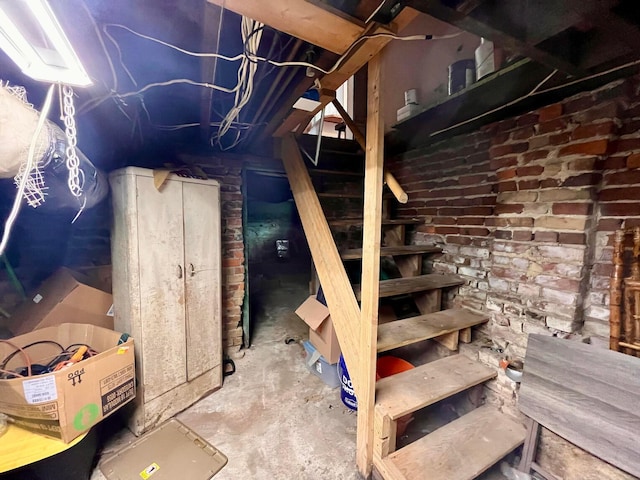 view of basement