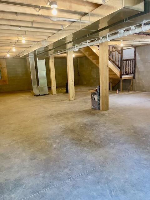 view of basement