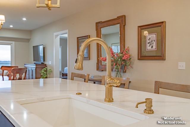 kitchen featuring sink