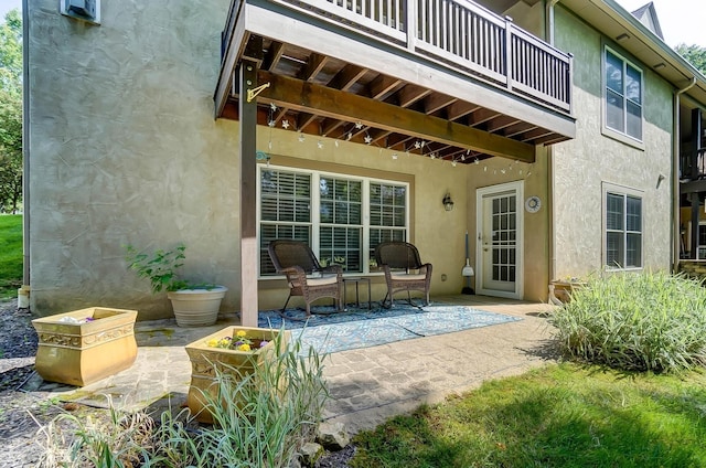 view of patio / terrace featuring a balcony