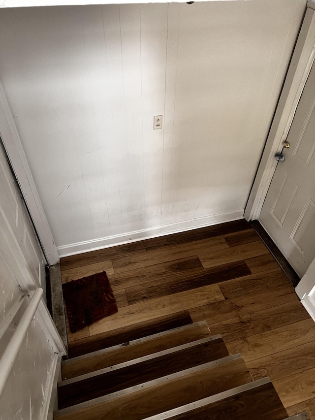 1001 Lilley Ave, Columbus, OH 43206 - stairs featuring hardwood / wood-style floors