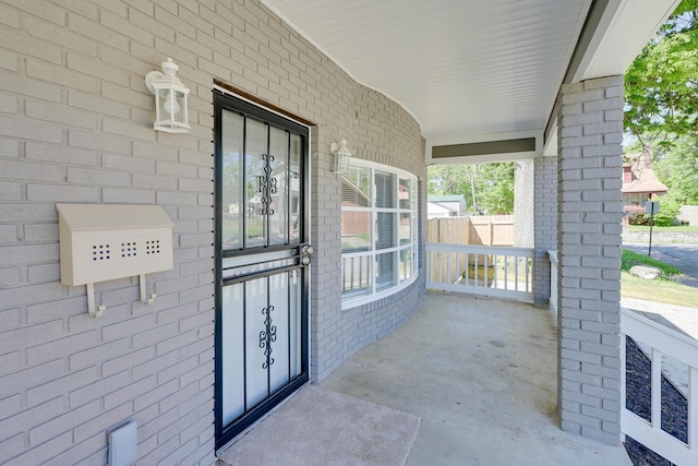 view of patio with covered porch