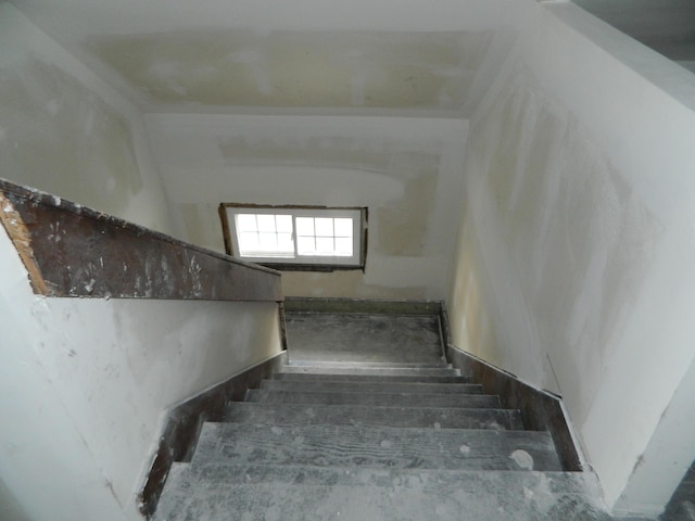 view of stairway