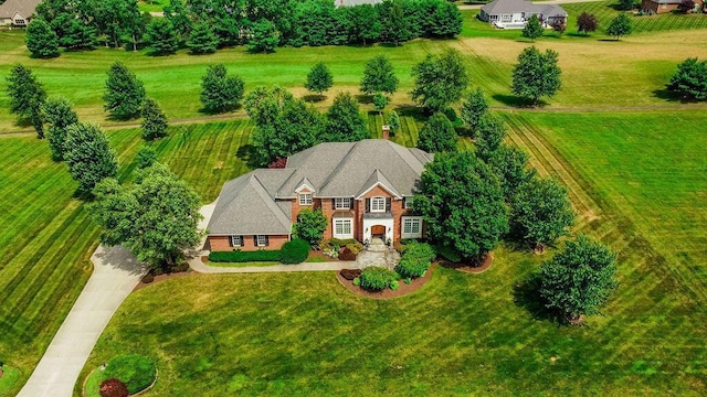 drone / aerial view featuring a rural view