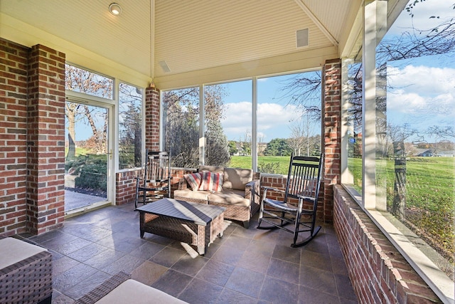 view of sunroom / solarium