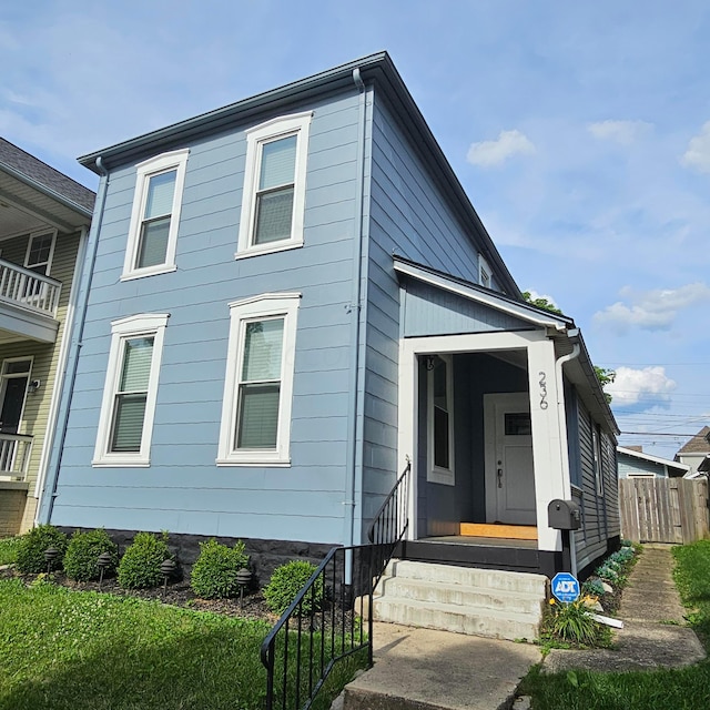 view of front of home