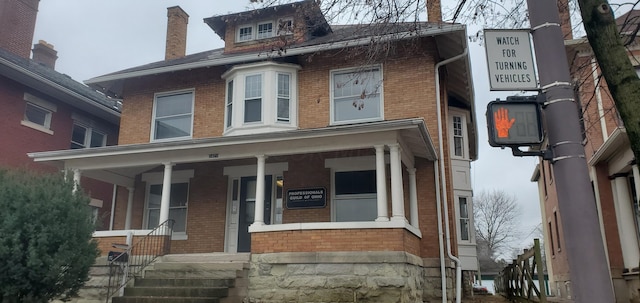 view of front of house with a porch