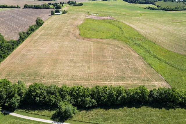 aerial view featuring a rural view