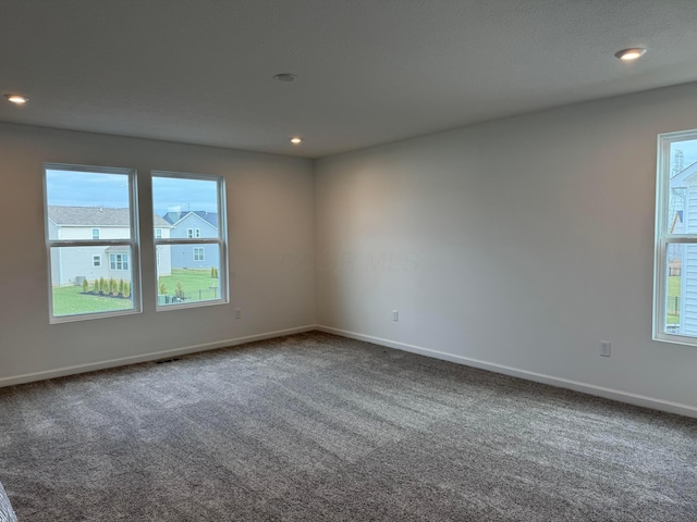 view of carpeted empty room