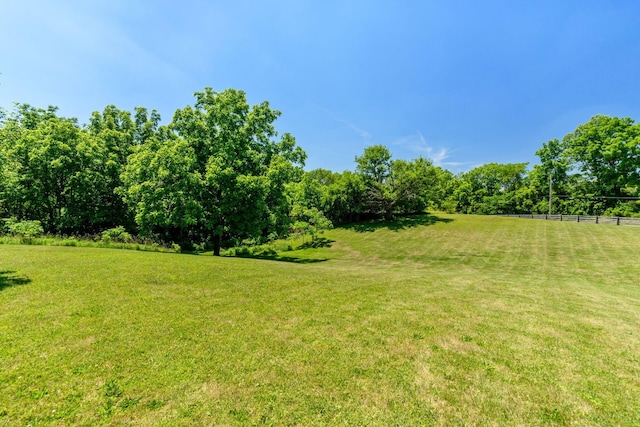 view of yard featuring a rural view