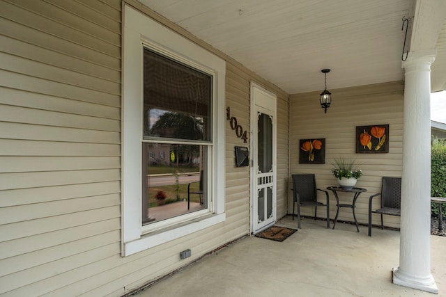 view of patio / terrace featuring a porch