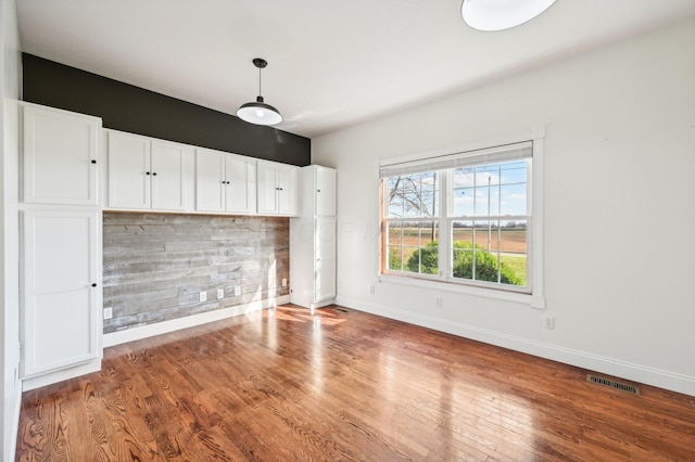 interior space featuring wood-type flooring