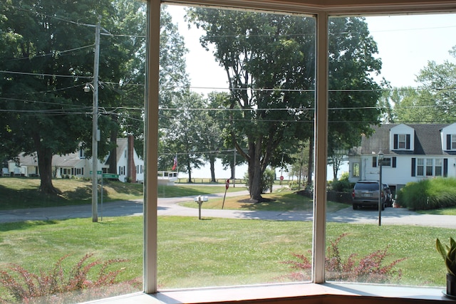 doorway to outside with plenty of natural light