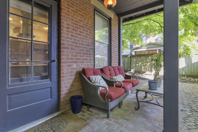 view of patio / terrace with covered porch