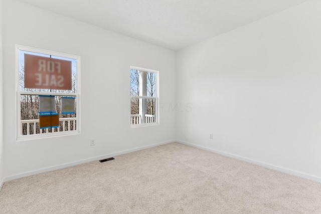 view of carpeted empty room