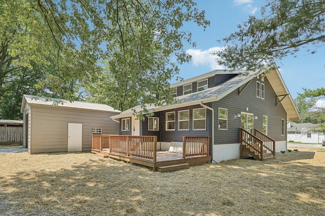 view of rear view of property