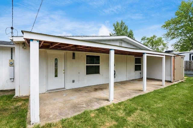 view of rear view of property