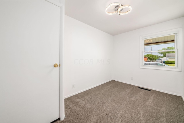 view of carpeted empty room