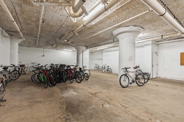 garage featuring electric panel