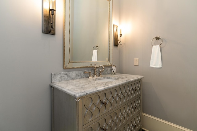 bathroom featuring vanity