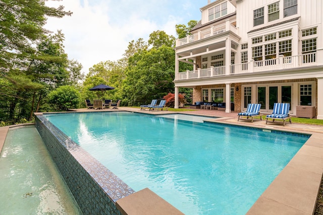 view of pool with a patio