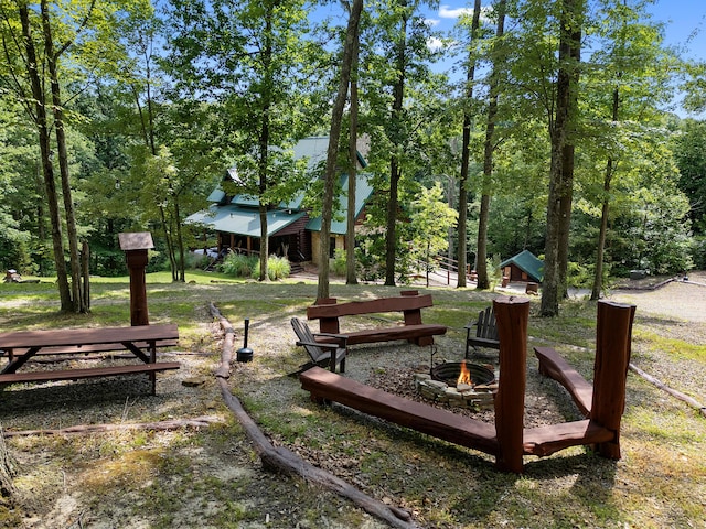 17441 Keister Rd, Laurelville, OH 43135 - view of home's community featuring an outdoor fire pit