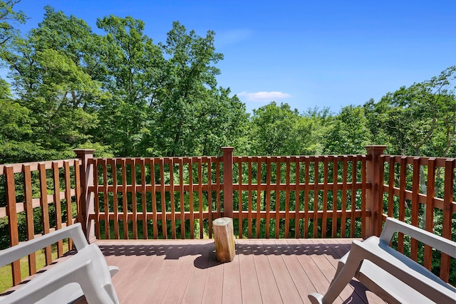 view of wooden terrace