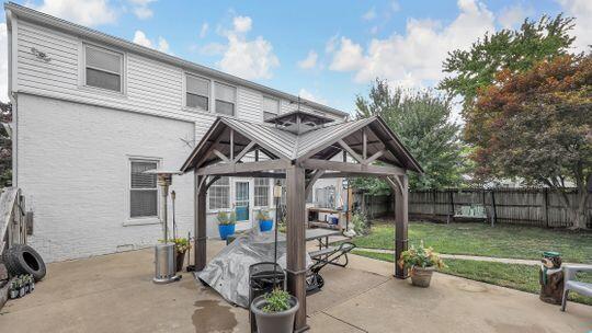 view of patio / terrace with a gazebo