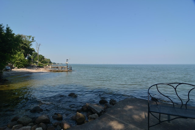 view of water feature