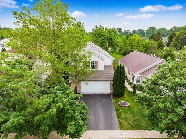 2124 Ripple Rd, Hilliard, OH 43026 - view from above of property featuring a tree filled landscape
