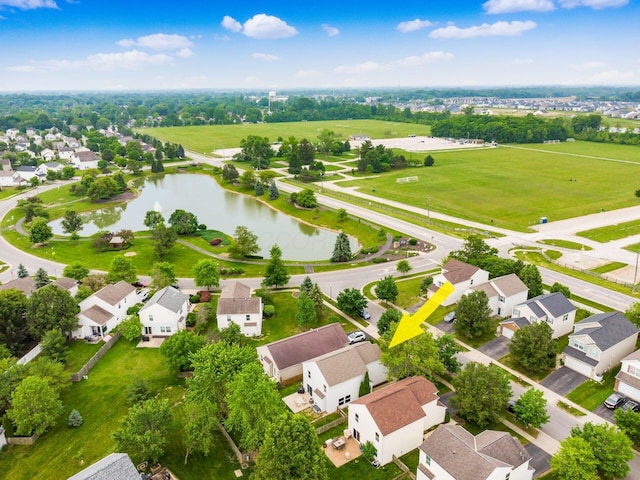 2124 Ripple Rd, Hilliard, OH 43026 - aerial view of residential area featuring a large body of water
