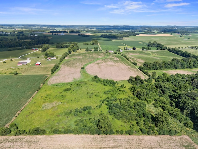 bird's eye view featuring a rural view