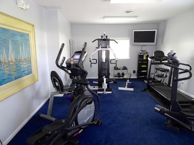 view of exercise room