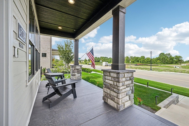 view of patio / terrace featuring a porch